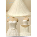 Bandage Lace Appliques Tulle Bow Sash Zipper A-Line Robe de mariée